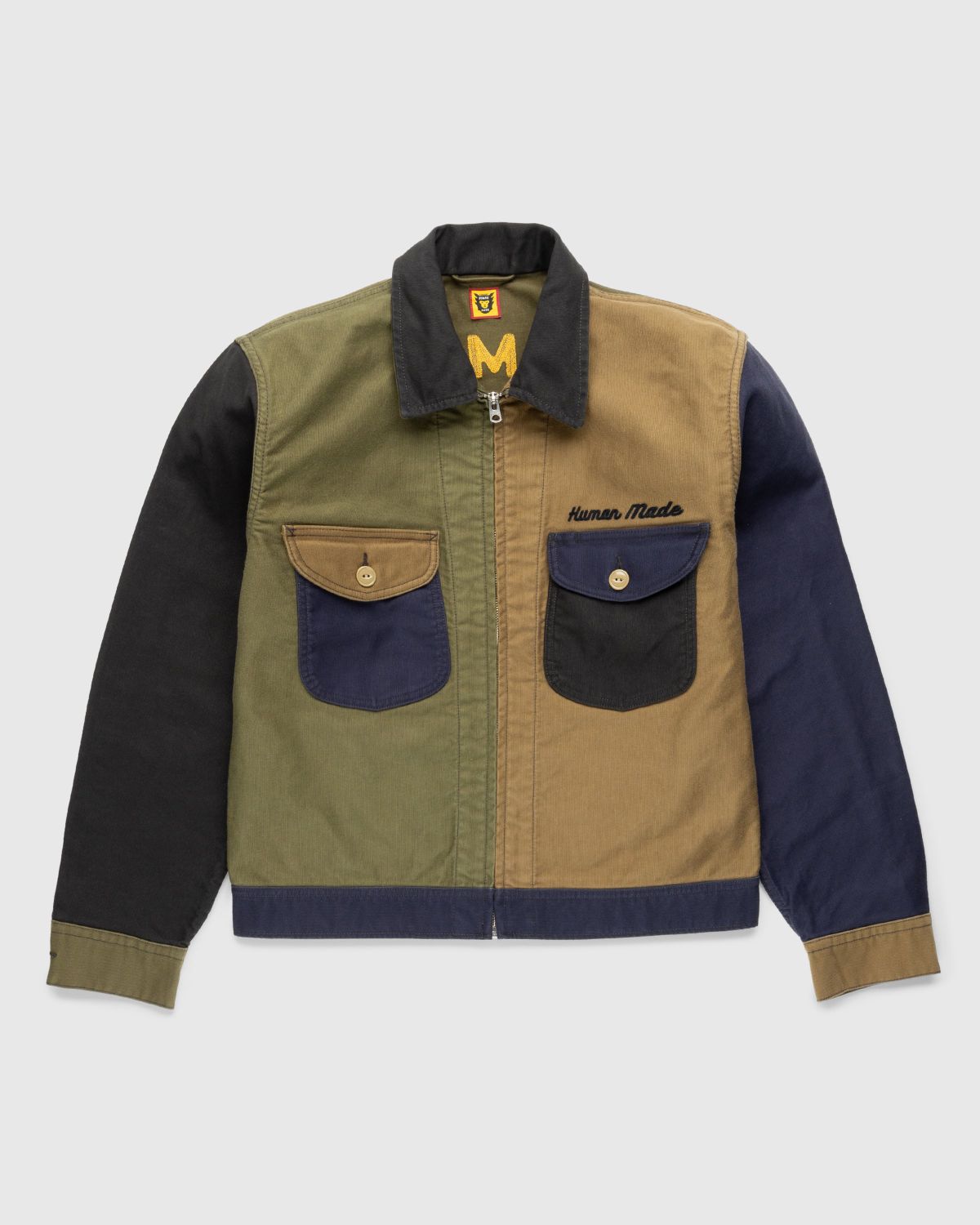 Human Made – Zip-Up Work Jacket Navy | Highsnobiety Shop